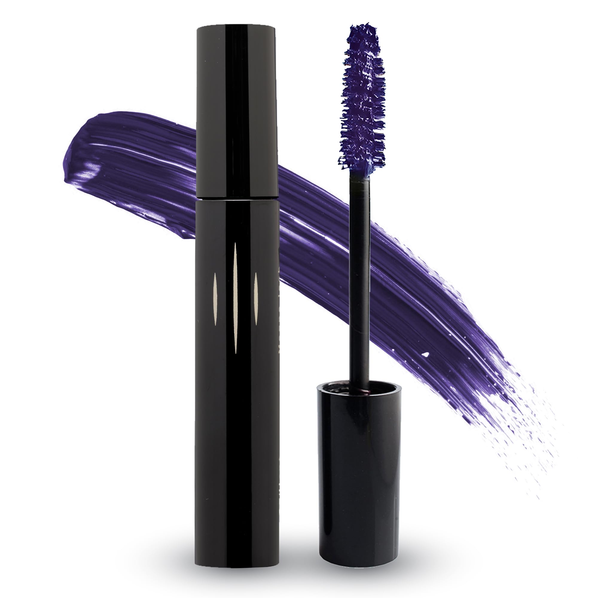 Radiant Professional Lengthening Mascara with Silicone Brush – Smudge-Proof Curl & Volume for Sensitive Eyes (04 Violet)