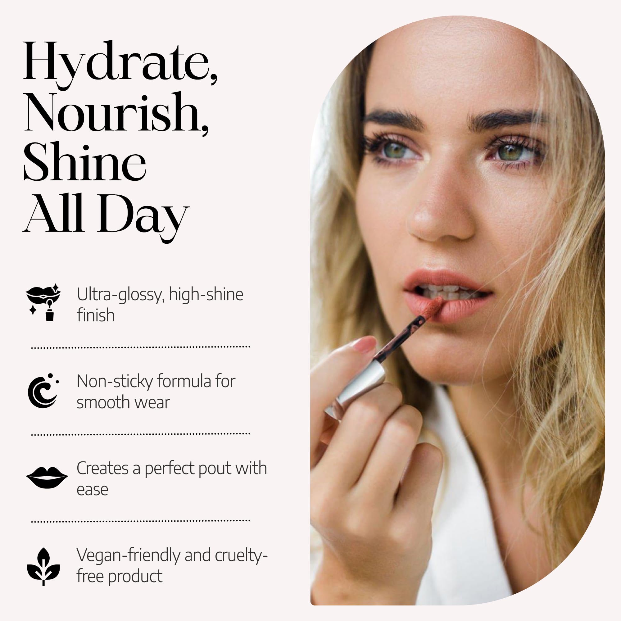 Radiant Professional Lip Glaze by Radiant Professional Make Up / Hellenica – Ultra-Glossy Non-Sticky Lip Gloss (15 Shades)