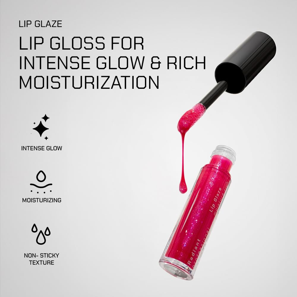 Radiant Professional Lip Glaze by Radiant Professional Make Up / Hellenica – Ultra-Glossy Non-Sticky Lip Gloss (15 Shades)