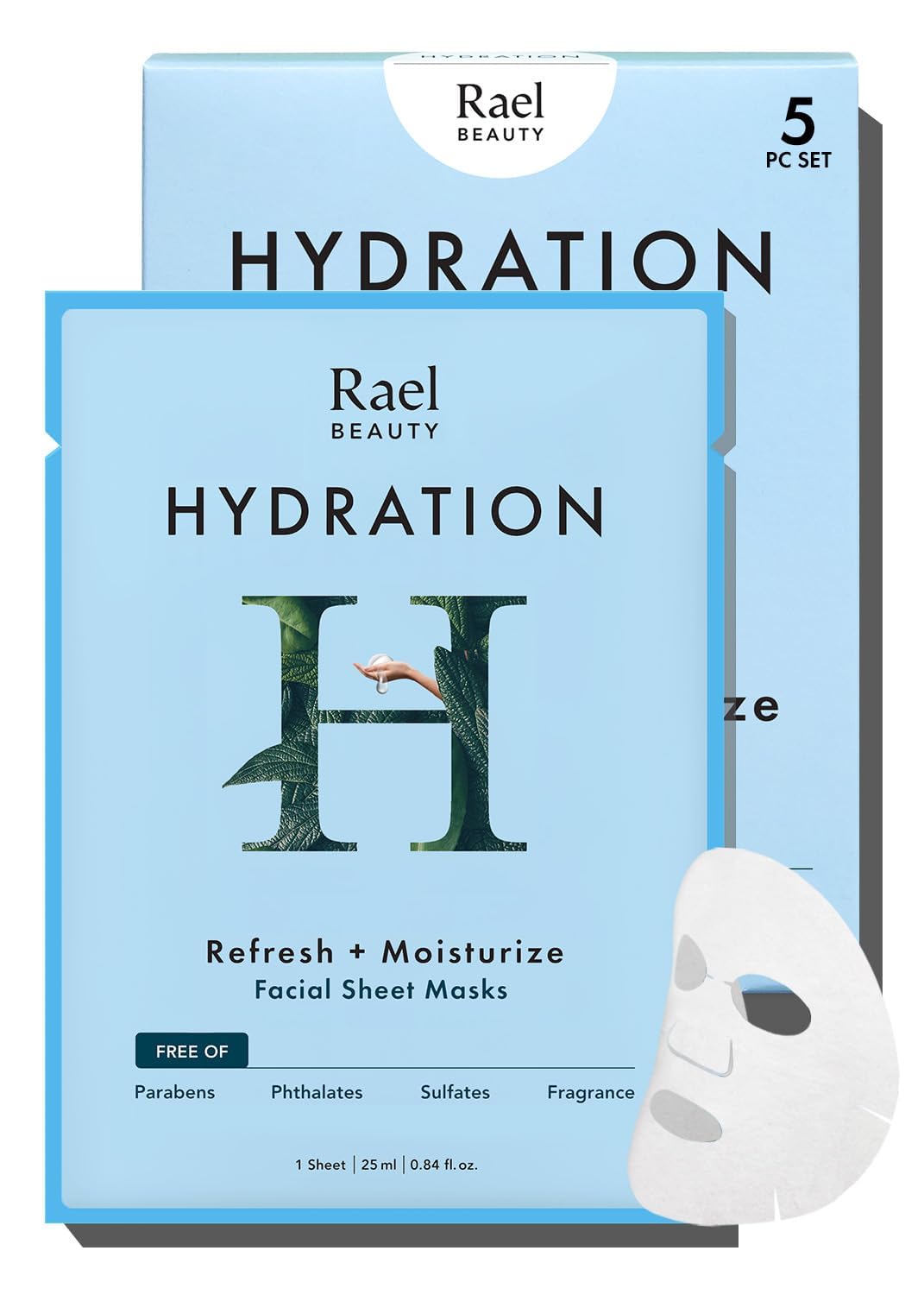 Rael Bamboo Facial Sheet Mask – Hydration & Moisture (5 Sheets) | Korean Skincare