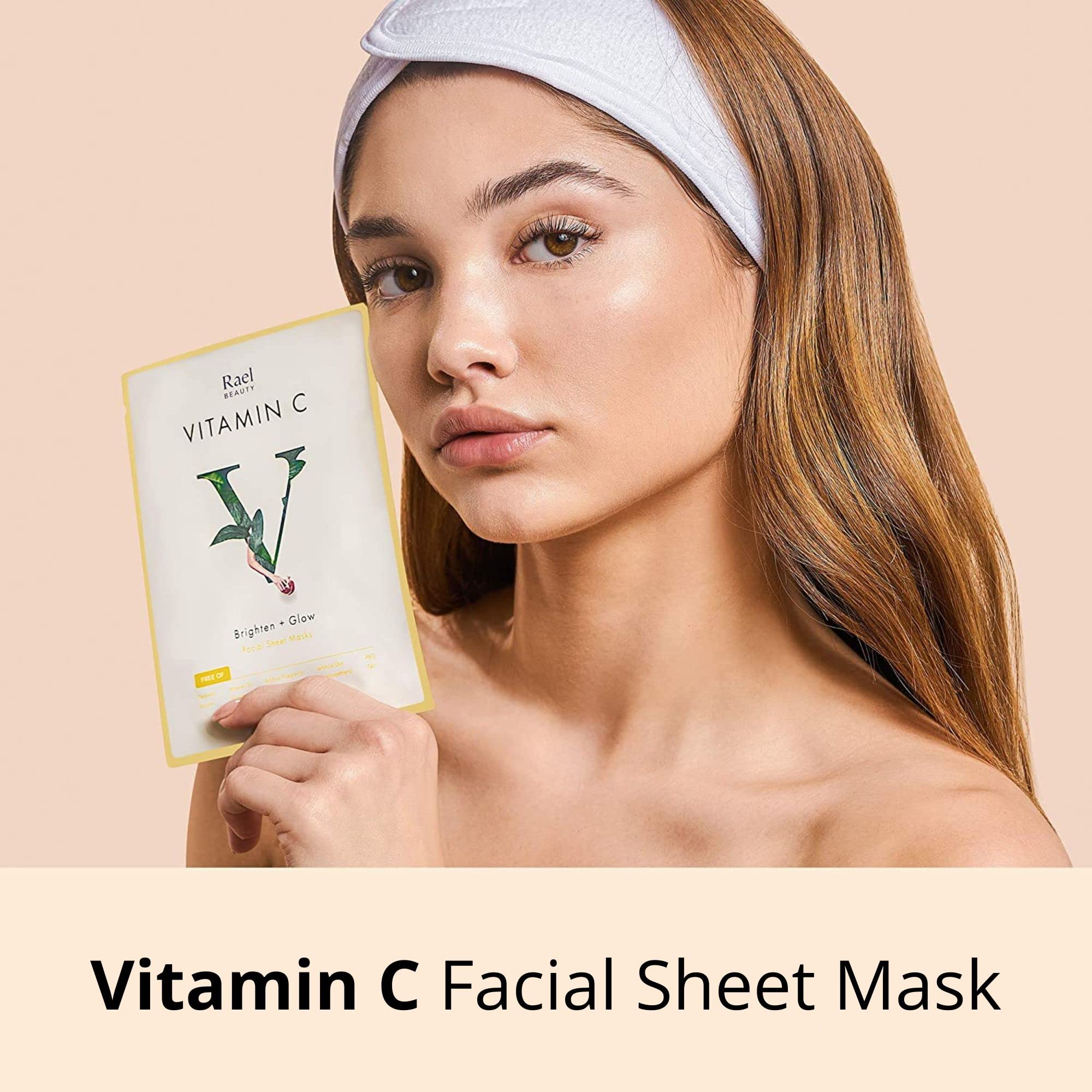 Rael Face Mask Variety Pack – Hydration, Vitamin C, Collagen & Tea Tree, 20 Sheets