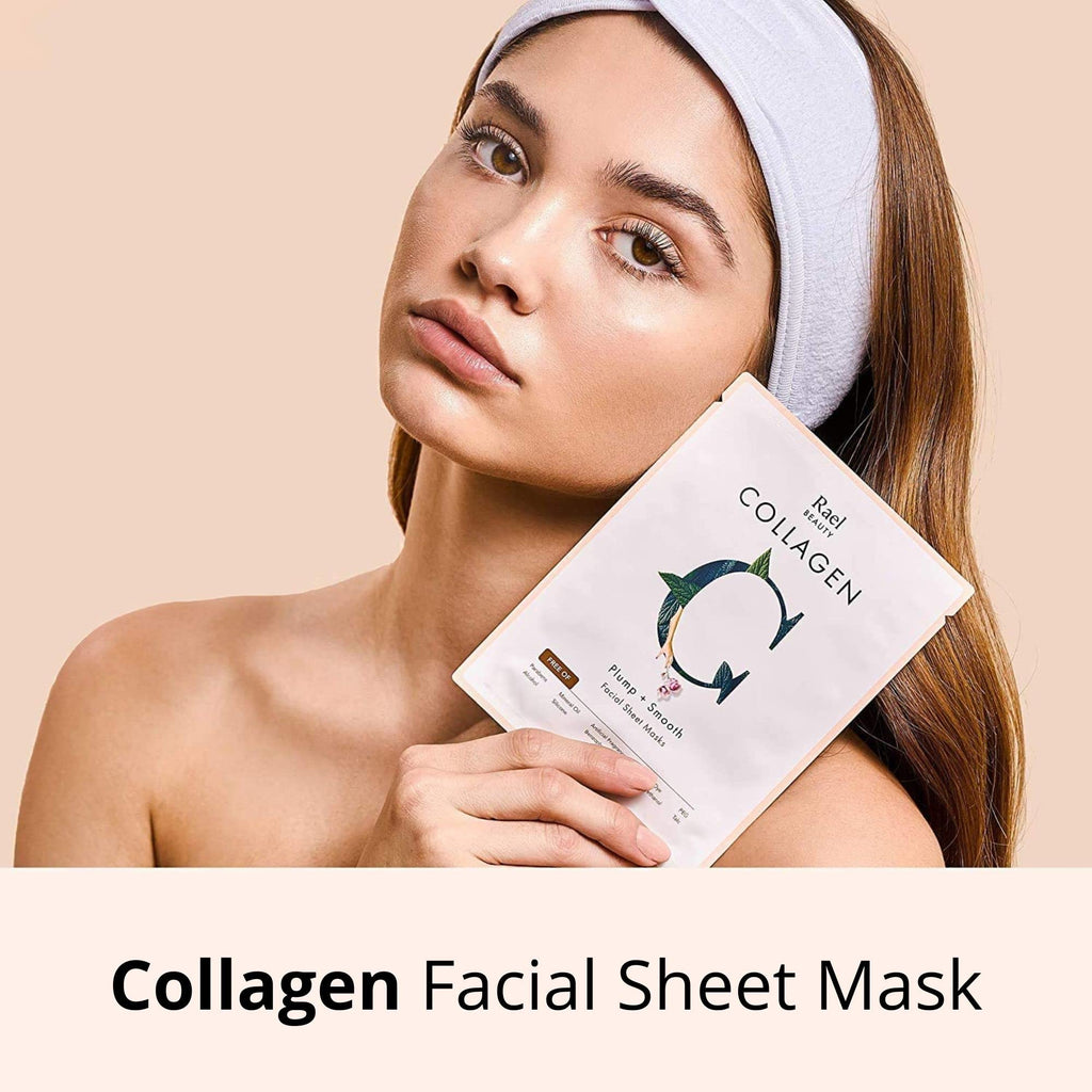 Rael Face Mask Variety Pack – Hydration, Vitamin C, Collagen & Tea Tree, 20 Sheets