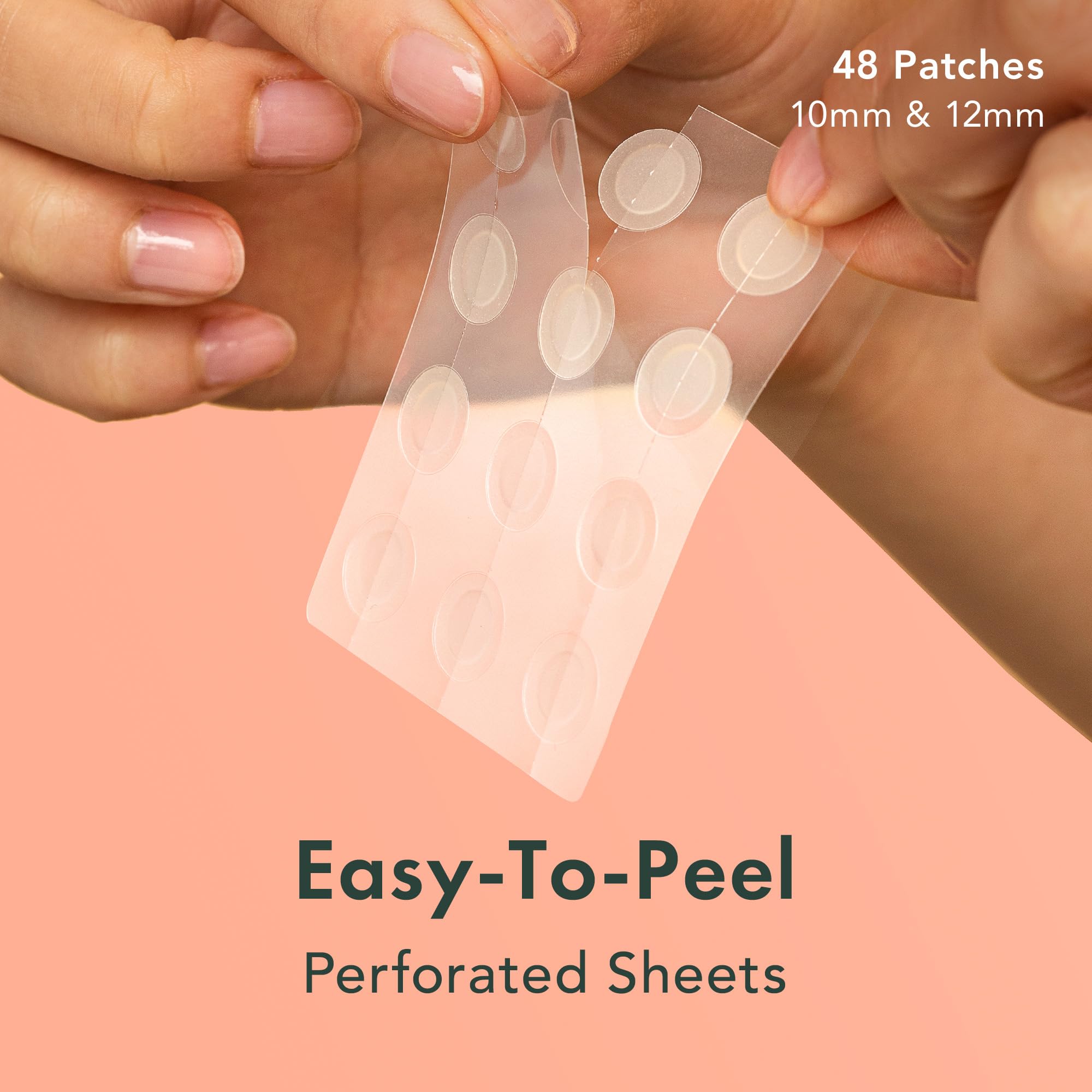 Rael Pimple Patches – Miracle Invisible Spot Cover (Hydrocolloid, 2 Sizes, 48 Count)