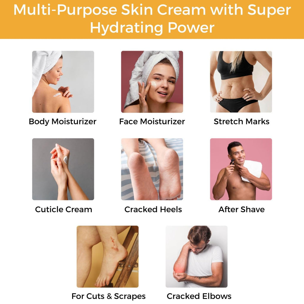 RaGaNaturals Mango Butter Cream – All-Natural, Non-Greasy Moisturizer for Dry Skin (8 oz)