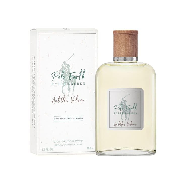 Polo Earth Antilles Vetiver by Ralph Lauren Fragrances – Eau de Toilette, Citrus & Woody, 3.4 Fl Oz