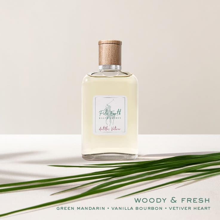 Polo Earth Antilles Vetiver by Ralph Lauren Fragrances – Eau de Toilette, Citrus & Woody, 3.4 Fl Oz