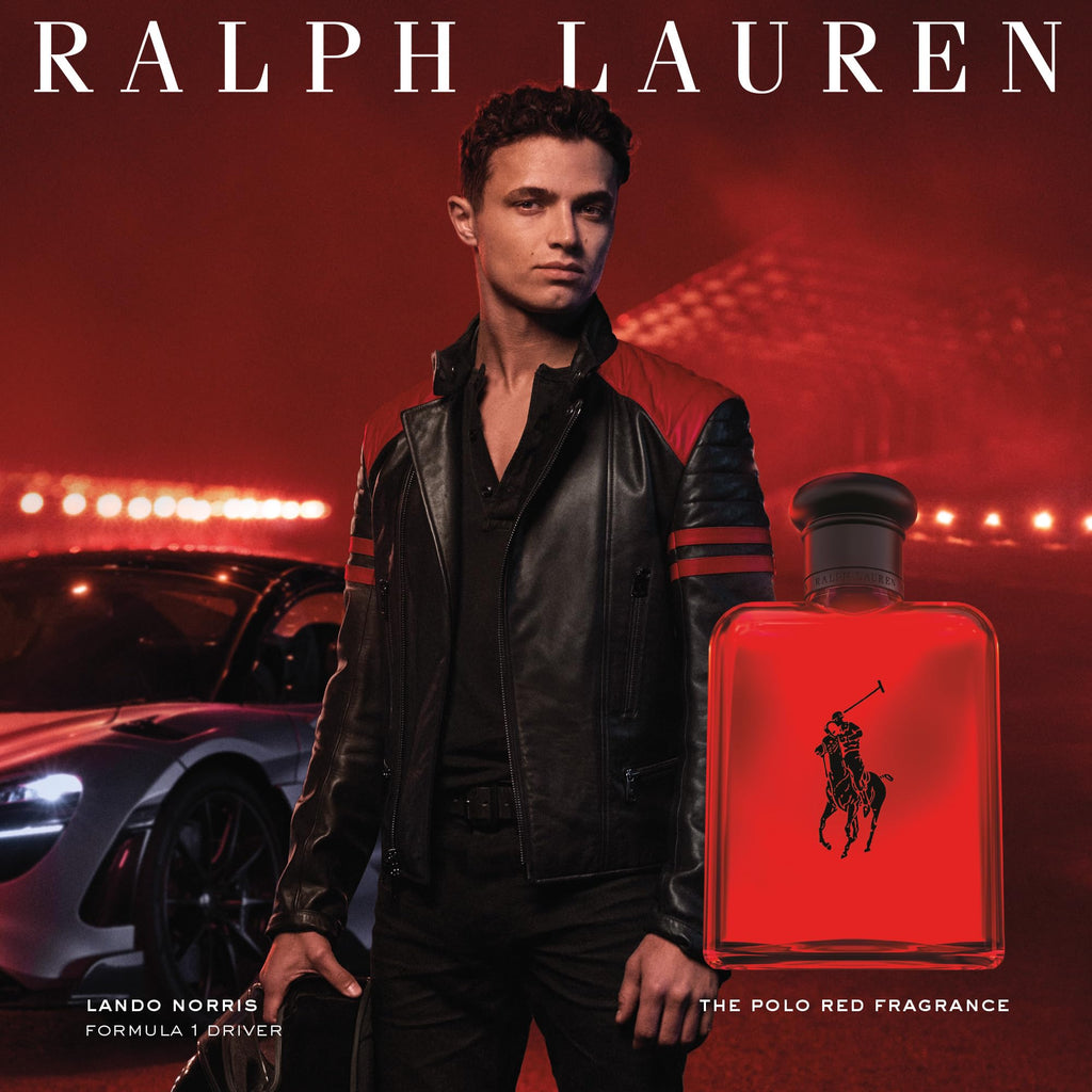 Ralph Lauren Fragrances Polo Red EDT Set for Men - Woody & Spicy with Grapefruit & Redwood | Full Size + Travel Size + Grooming Essentials