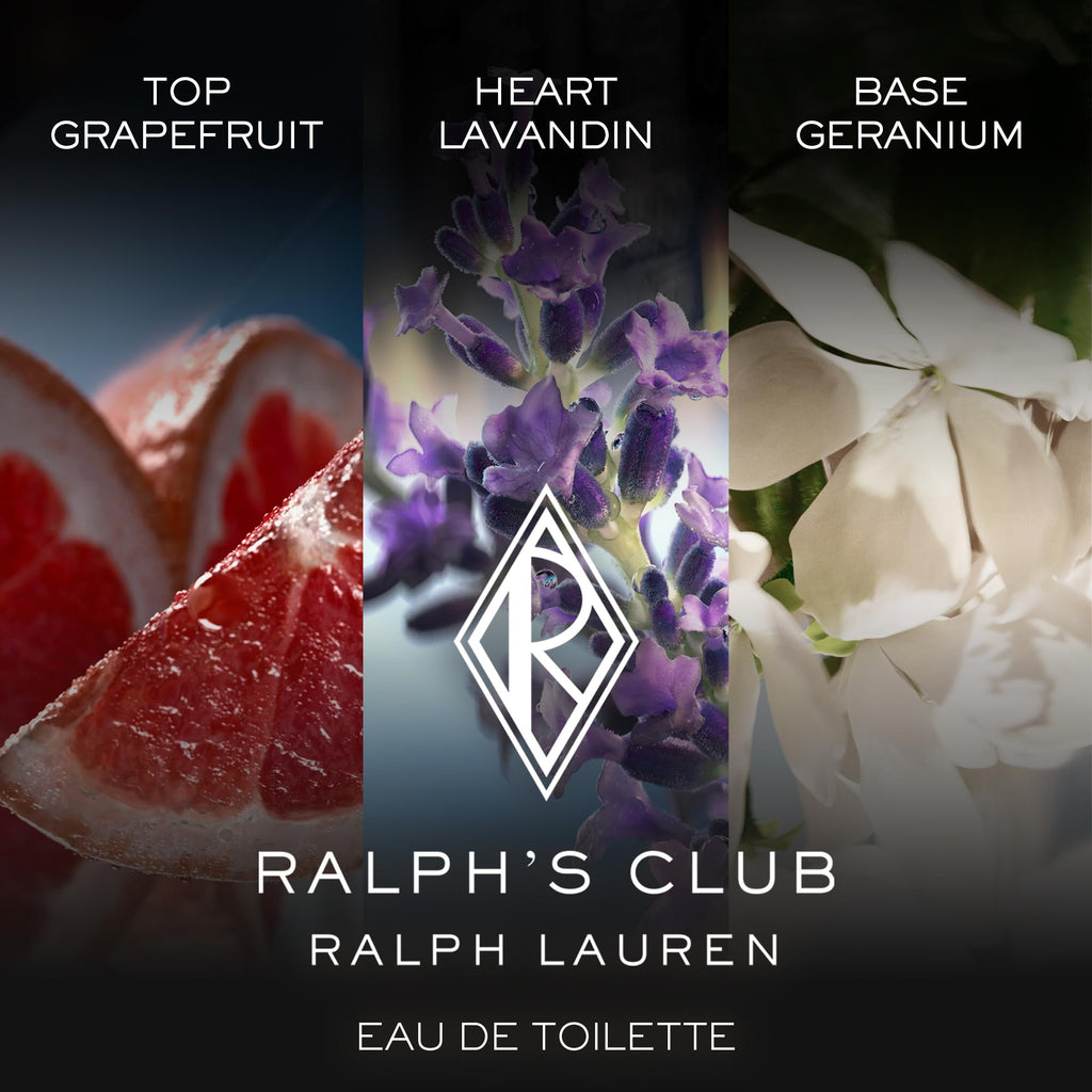 Ralph's Club Eau de Toilette for Men – Woody & Aromatic with Grapefruit, Lavandin & Patchouli | 1.7 fl oz
