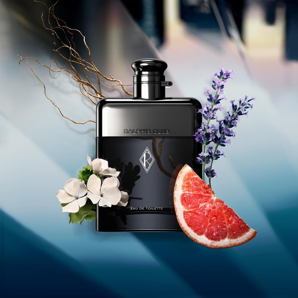 Ralph's Club Eau de Toilette for Men | Woody Aromatic with Grapefruit, Lavandin & Patchouli | 3.4 fl oz