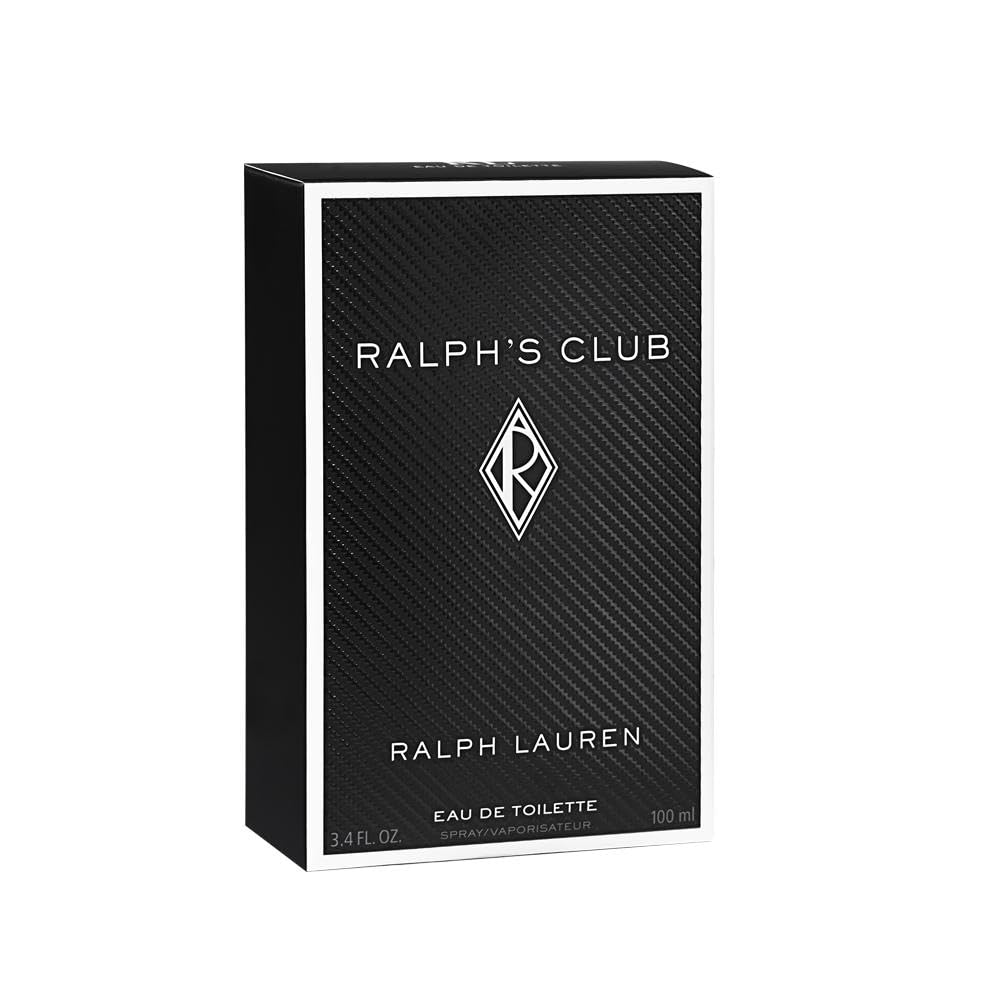 Ralph's Club Eau de Toilette for Men | Woody Aromatic with Grapefruit, Lavandin & Patchouli | 3.4 fl oz