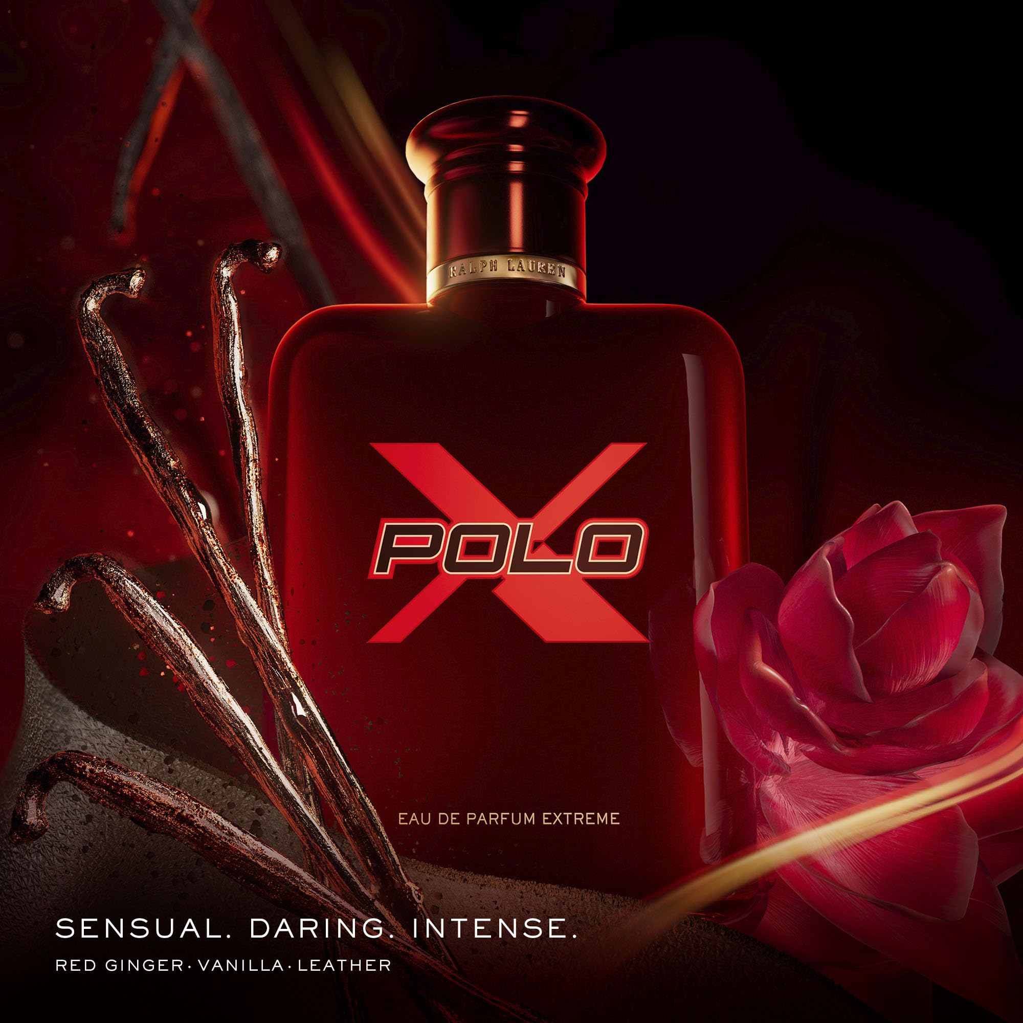 Ralph Lauren Polo Red Extreme Cologne for Men – Red Ginger, Vanilla & Leather, 6.7 fl oz