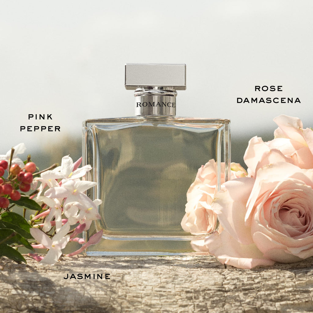 Ralph Lauren Romance 4-Piece Gift Set – Full-Size Fragrance, Travel Size, Body Lotion & Body Mist