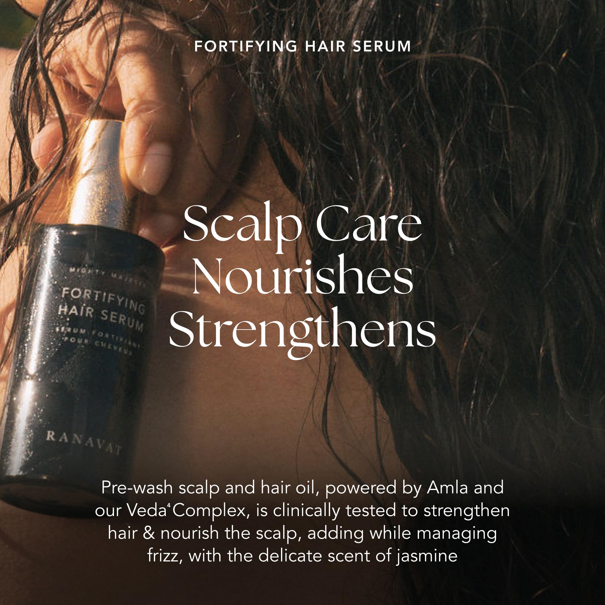 RANAVAT BOTANICS Mighty Majesty Fortifying Hair Serum — Scalp Hydration & Frizz Control