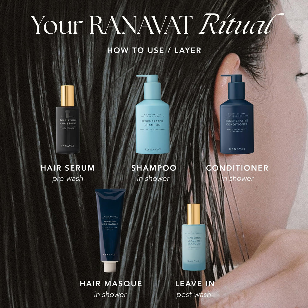 RANAVAT Mighty Majesty Travel Size Hair Serum – Fortifying Hair Oil with Jasmine & Amla (0.5 oz)