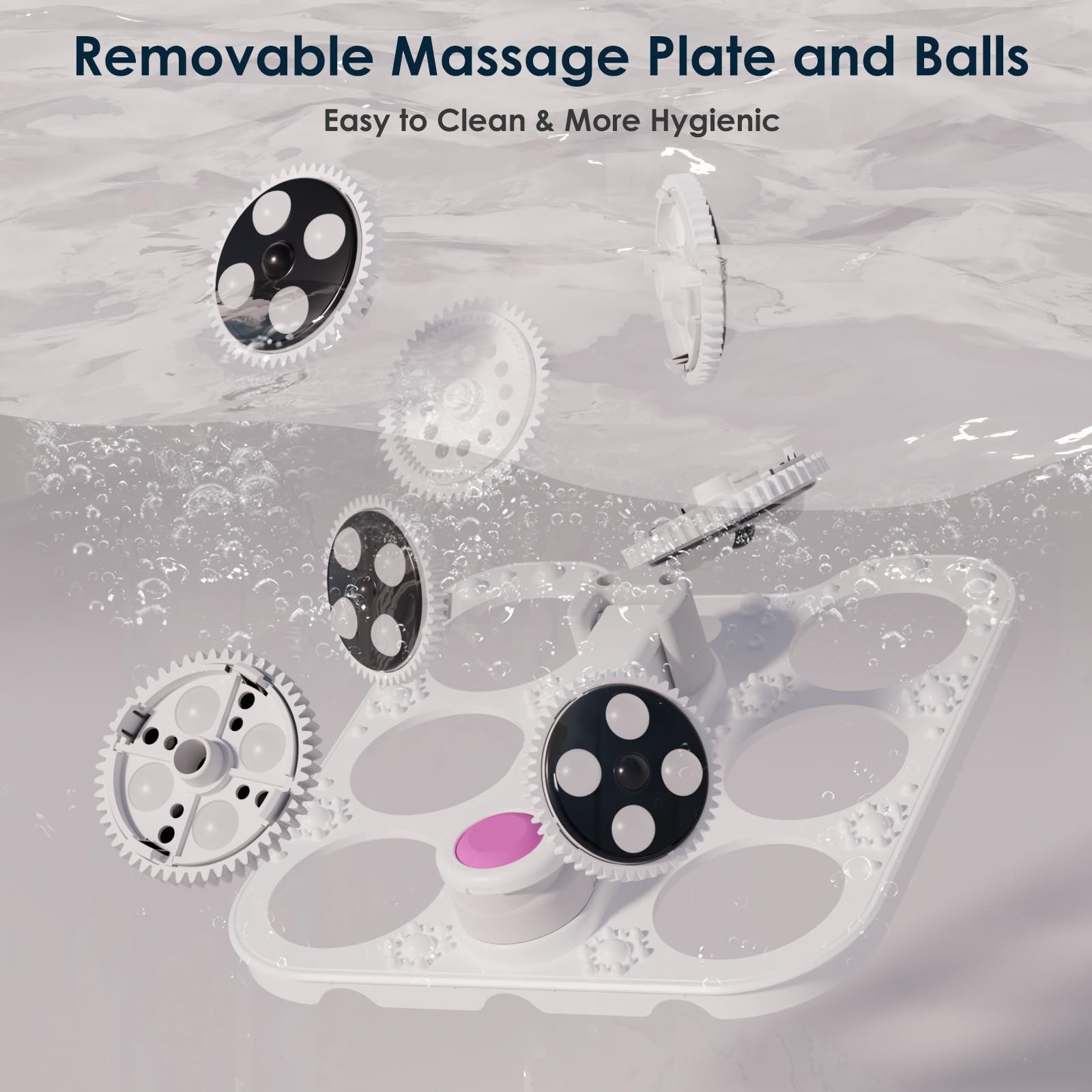 Ranjova Foot Spa: Electric Rotary Massage with Tea Tree Oil & Epsom Salt