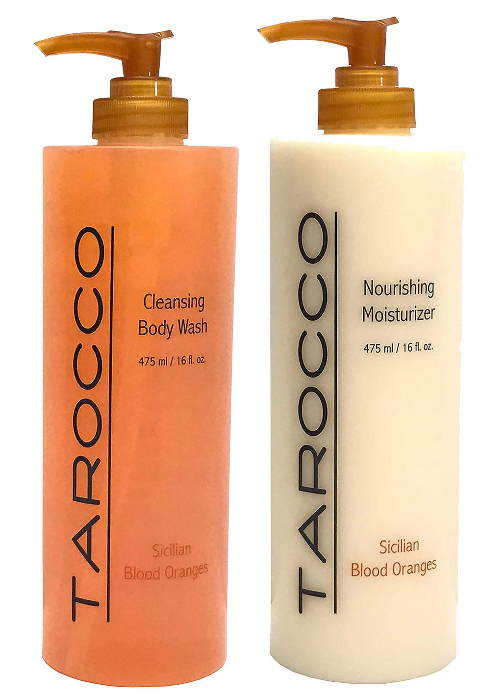 RAPSI Baronessa Cali Tarocco Skin Care Set – Sicilian Blood Orange Moisturizer & Body Wash, 16 oz
