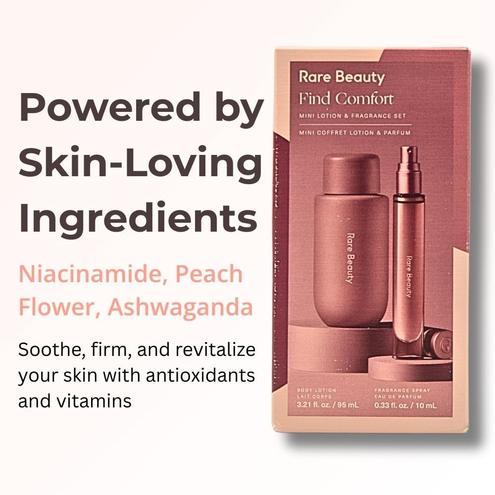 Rare Beauty Mini Find Comfort Lotion & Fragrance Set | Travel-Size, Vegan & Cruelty-Free