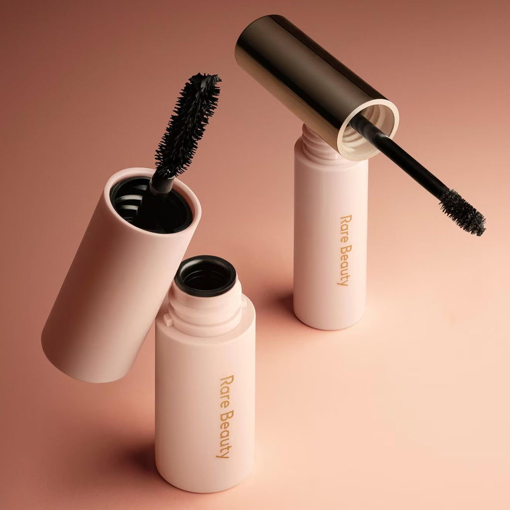 Rare Lash & Brow Essentials Set – Mini Volumizing Mascara + Clear Lifting Brow Gel for Fuller Lashes & Sculpted Brows | Rare Beauty