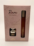 Rare Eau de Parfum Set: Warm Vanilla Ginger with Sandalwood & Musk — 10mL Spray + 5mL Rollerball