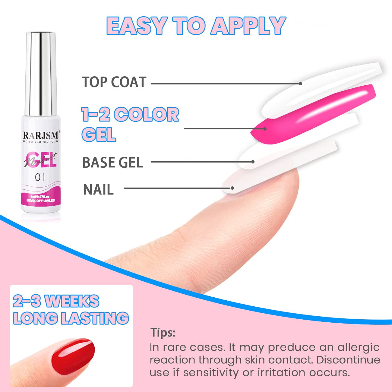 RARJSM Painted Gel Nail Polish Set – Line Art Gel, 12 Neon Colors (8ml Each), UV/LED Ready