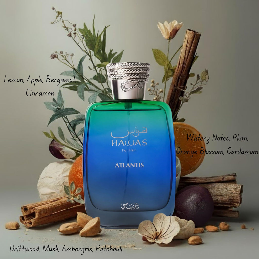 RASASI Hawas Atlantis Eau de Parfum for Men – 100ml | Fresh & Modern Scent by Rasasi
