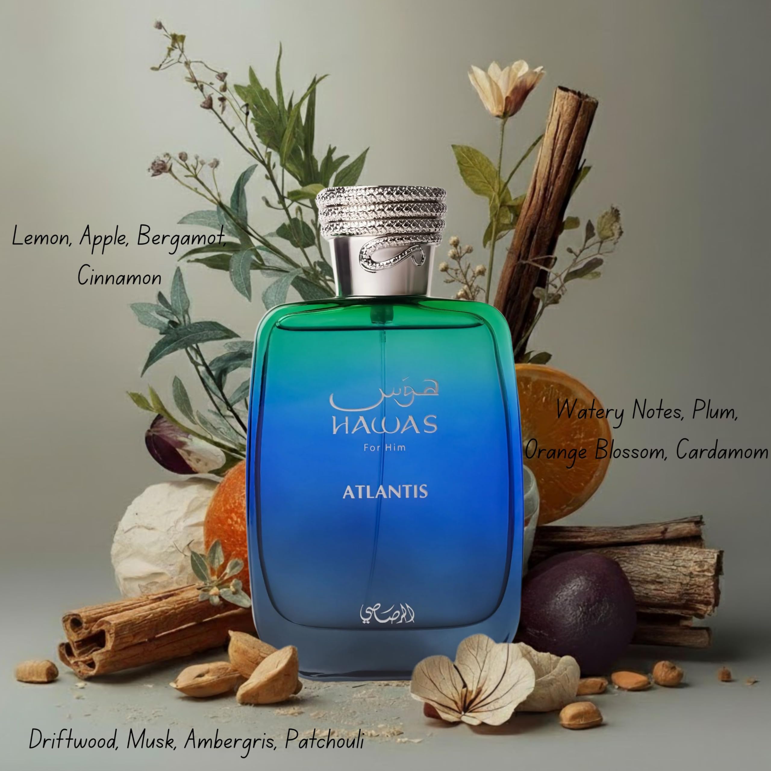 RASASI Hawas Atlantis Eau de Parfum for Men – 100ml | Fresh & Modern Scent by Rasasi