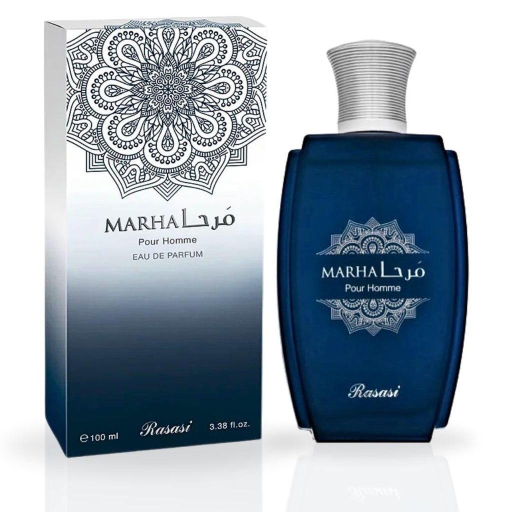 RASASI Marha Eau De Parfum Spray 100ML – Long-Lasting Arabian Men’s Fragrance for Day to Night