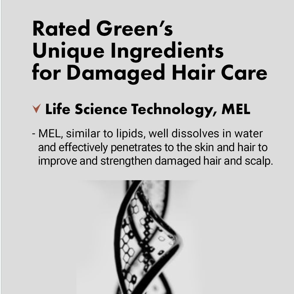 RATED GREEN Real Argan Oil Shine Hair Oil with Glycolipids – Deep Repair, Frizz Control, Korean Vegan Formula | 3.38 fl oz
