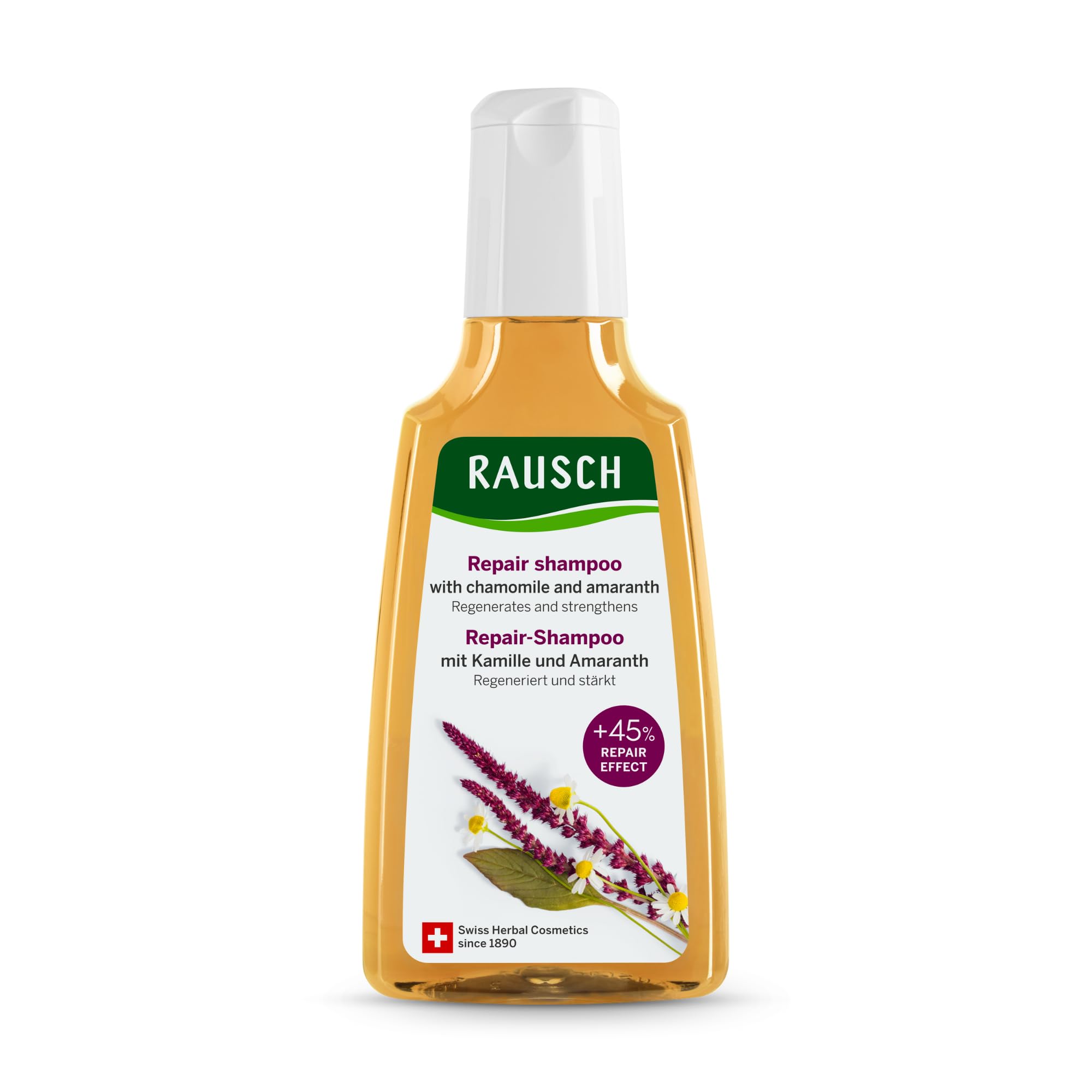 RAUSCH Chamomile-Amaranth Repair Shampoo 200 ml – Strengthen, Smooth & Shine for Damaged Hair