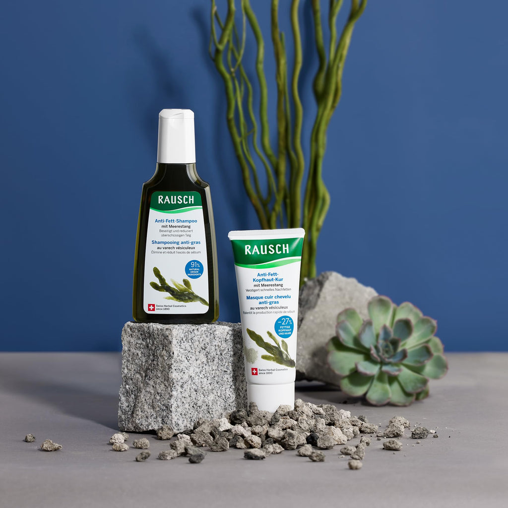 RAUSCH Seaweed Degreasing Shampoo 200 ml – Clarifying Shampoo for Fresh Hair