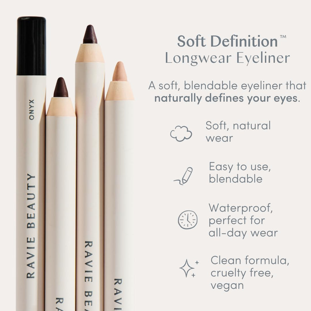 Ravie Beauty Drift Eyeliner Pencil – Soft Definition, Longwear, Waterproof, Vegan