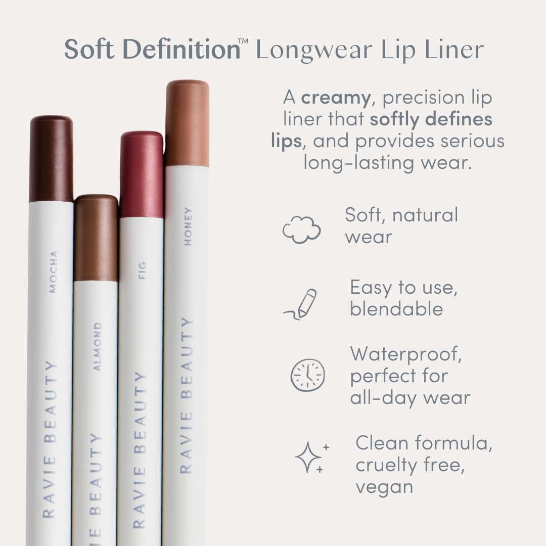 Ravie Beauty Soft Definition Longwear Lip Liner – Honey | Vegan & Cruelty-Free