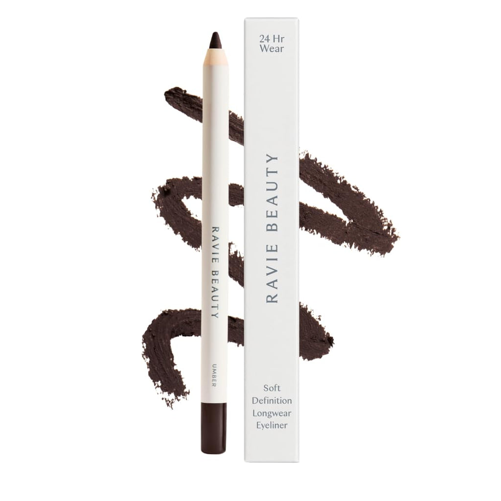 Ravie Beauty Soft Definition Longwear Eyeliner Pencil Umber – Soft, Blendable, Waterproof, Vegan
