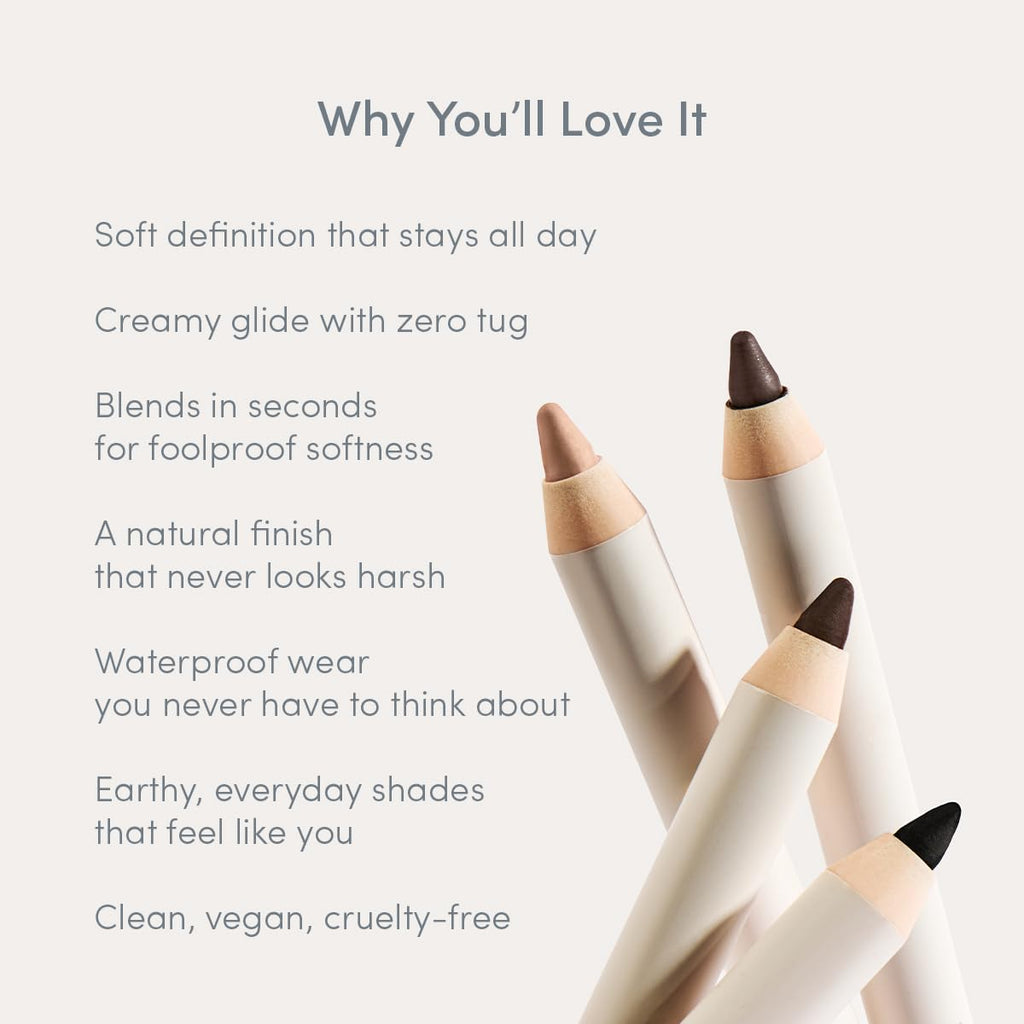 Ravie Beauty Soft Definition Longwear Eyeliner Pencil Umber – Soft, Blendable, Waterproof, Vegan