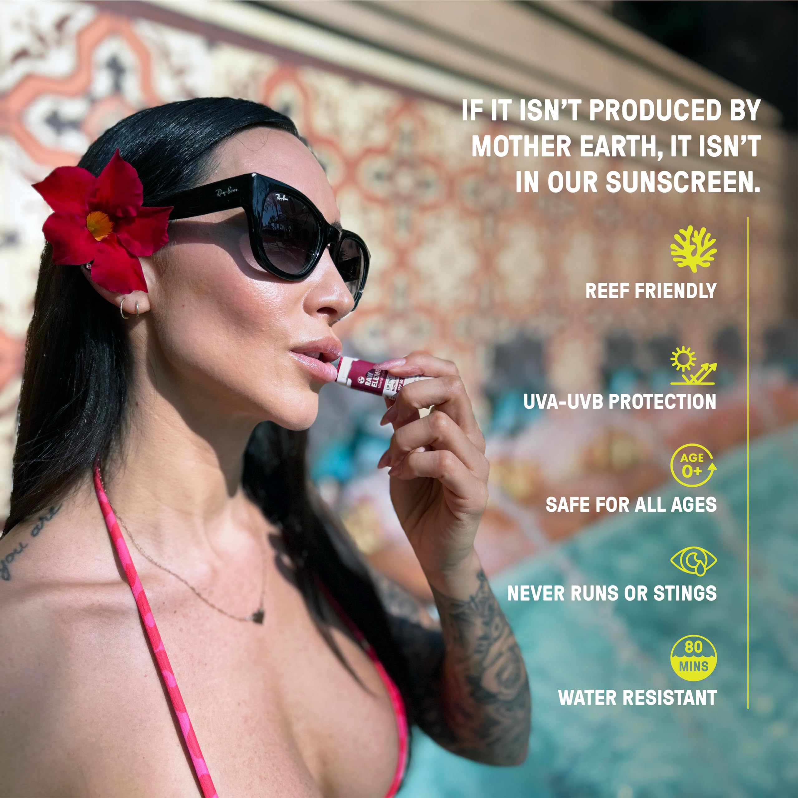 Raw Elements Tinted Lip Pout SPF 30 Sunset Pack – Pink Feet