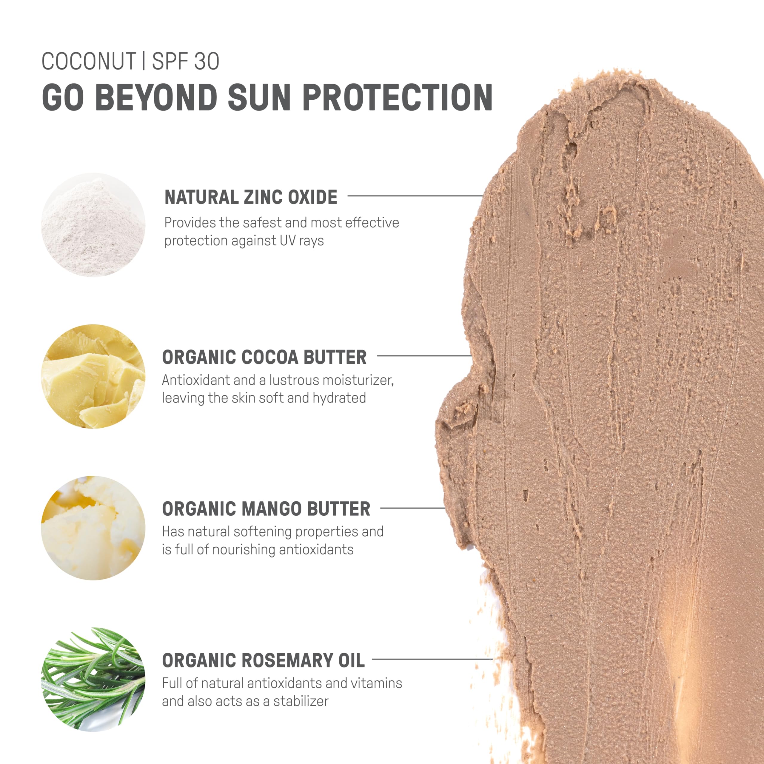 Raw Elements Ultra-Moisturizing Tinted Face Cream SPF 30 – Reef-Friendly Mineral Sunscreen, 1.8 oz