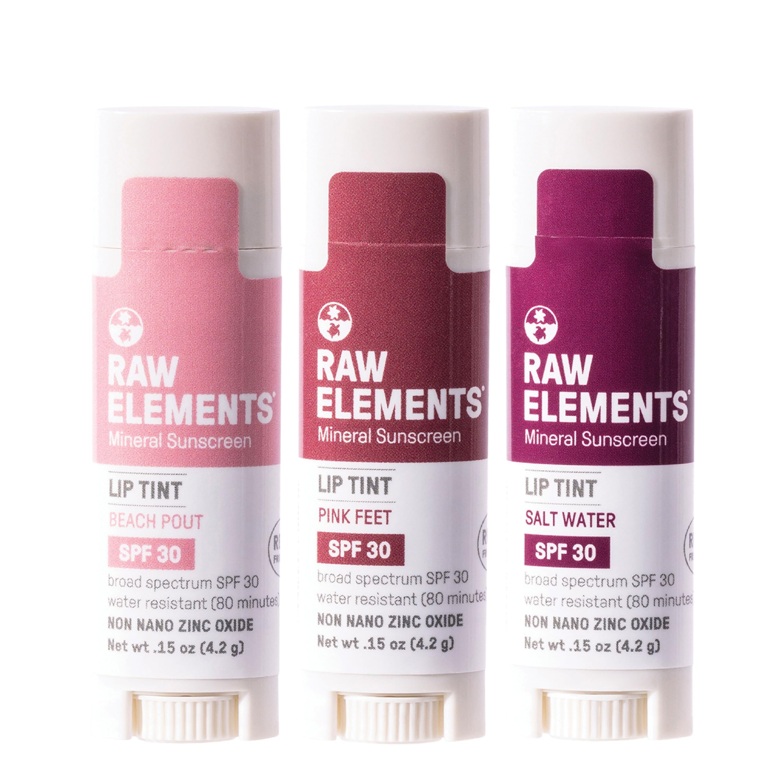 Raw Elements Tinted Lip Pout SPF 30 Sunset Pack – Pink Feet