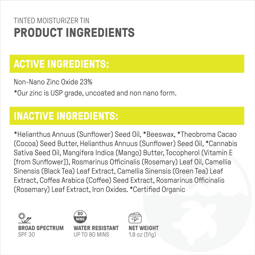 Raw Elements Ultra-Moisturizing Tinted Face Cream SPF 30 Bronze – Non-Toxic Mineral Sunscreen, 1.8 oz