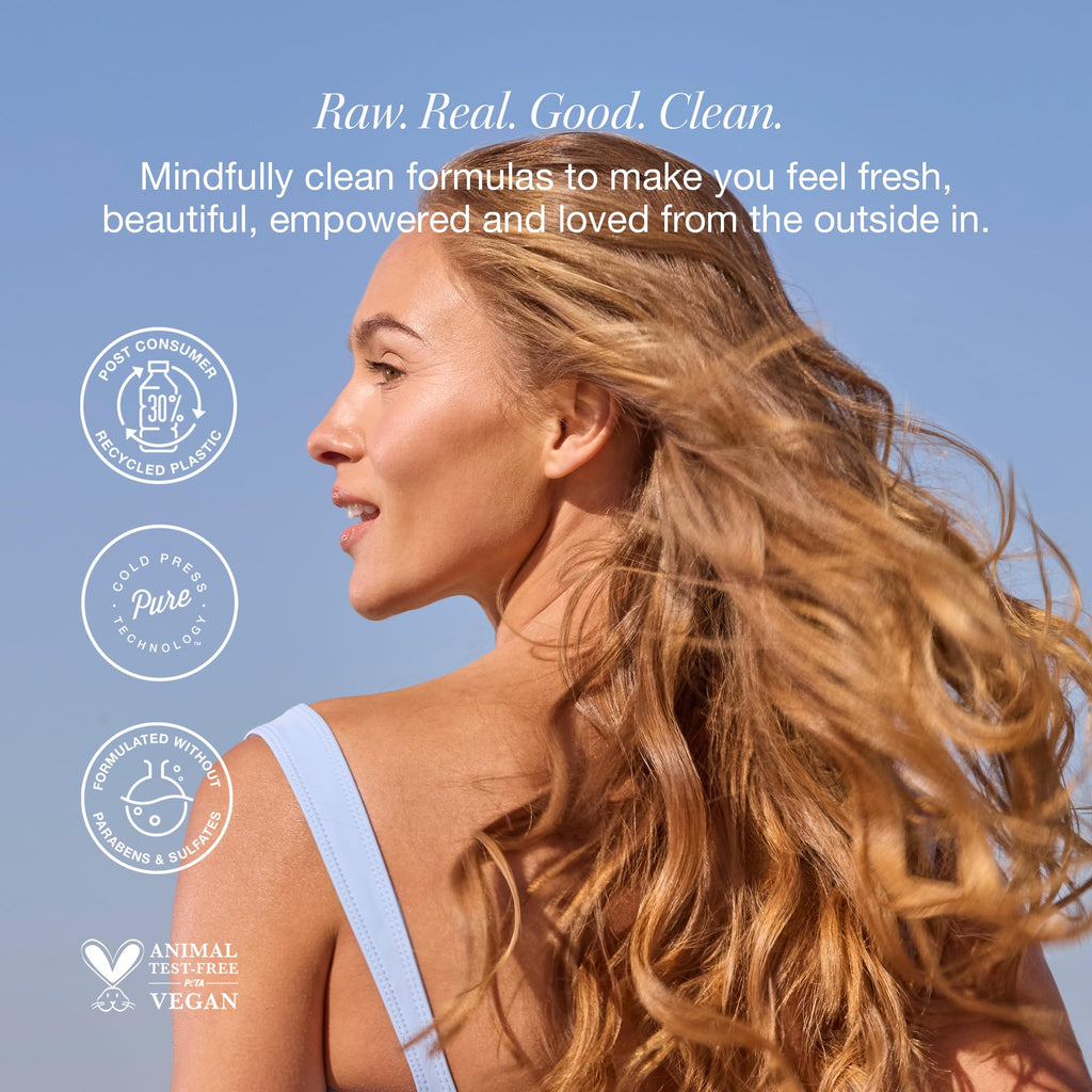 RAW SUGAR Wave Maker Shampoo & Conditioner Set – Beachy Texture, Volume & Shine (18 oz each)