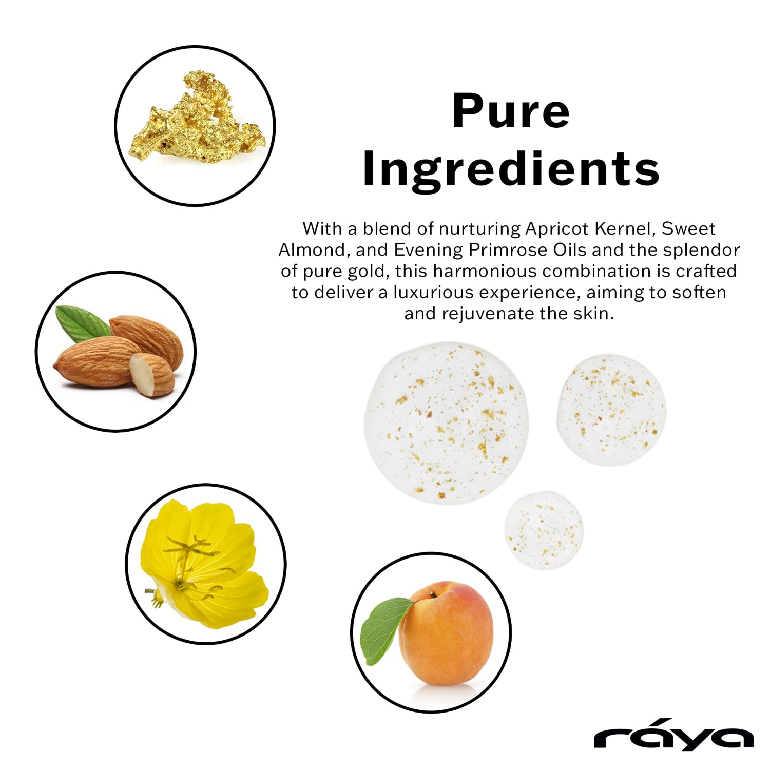 Raya 24K Gold Anti-Aging Serum – All Skin Types | 24K Gold Infusion