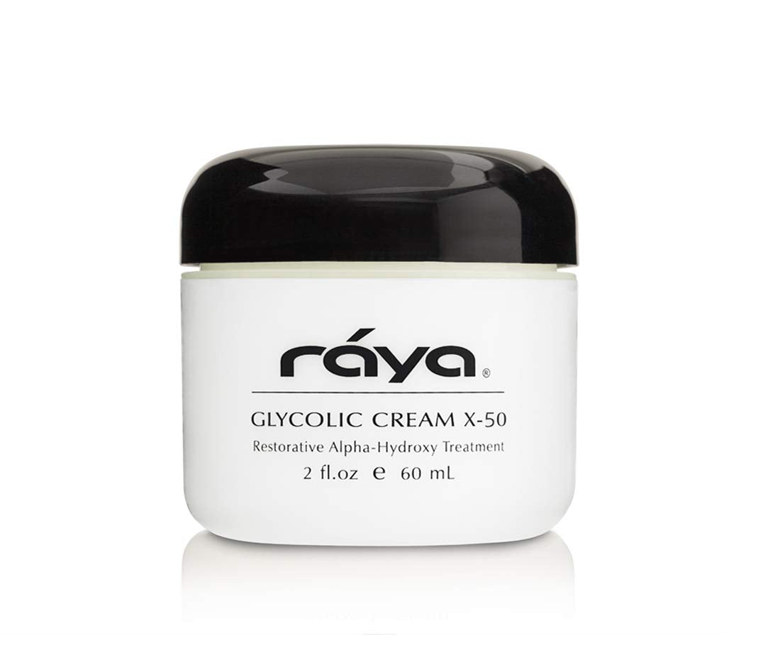 RAYA Glycolic Cream X-50 with AHA (G-329) – Exfoliating Facial Treatment for Aging Skin | Reduces Lines & Wrinkles | Made in USA