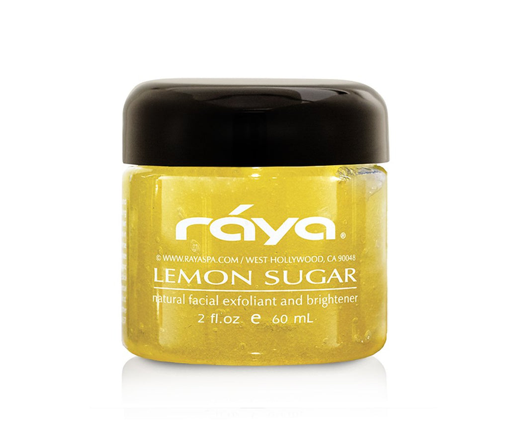 RAYA Lemon Sugar Facial Scrub | Organic Exfoliating Scrub for Dry Skin | Brightens & Smooths Complexion