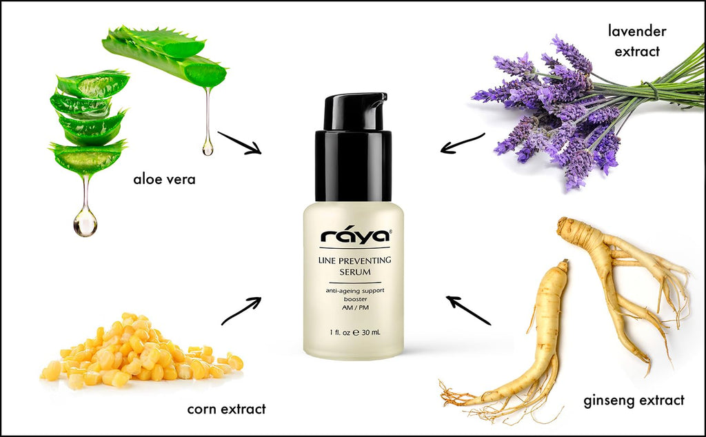 RAYA Line Preventing Serum (507) | Active Anti-Aging Facial Treatment for All Skin Types | Helps Reduce Fine Lines and Wrinkles