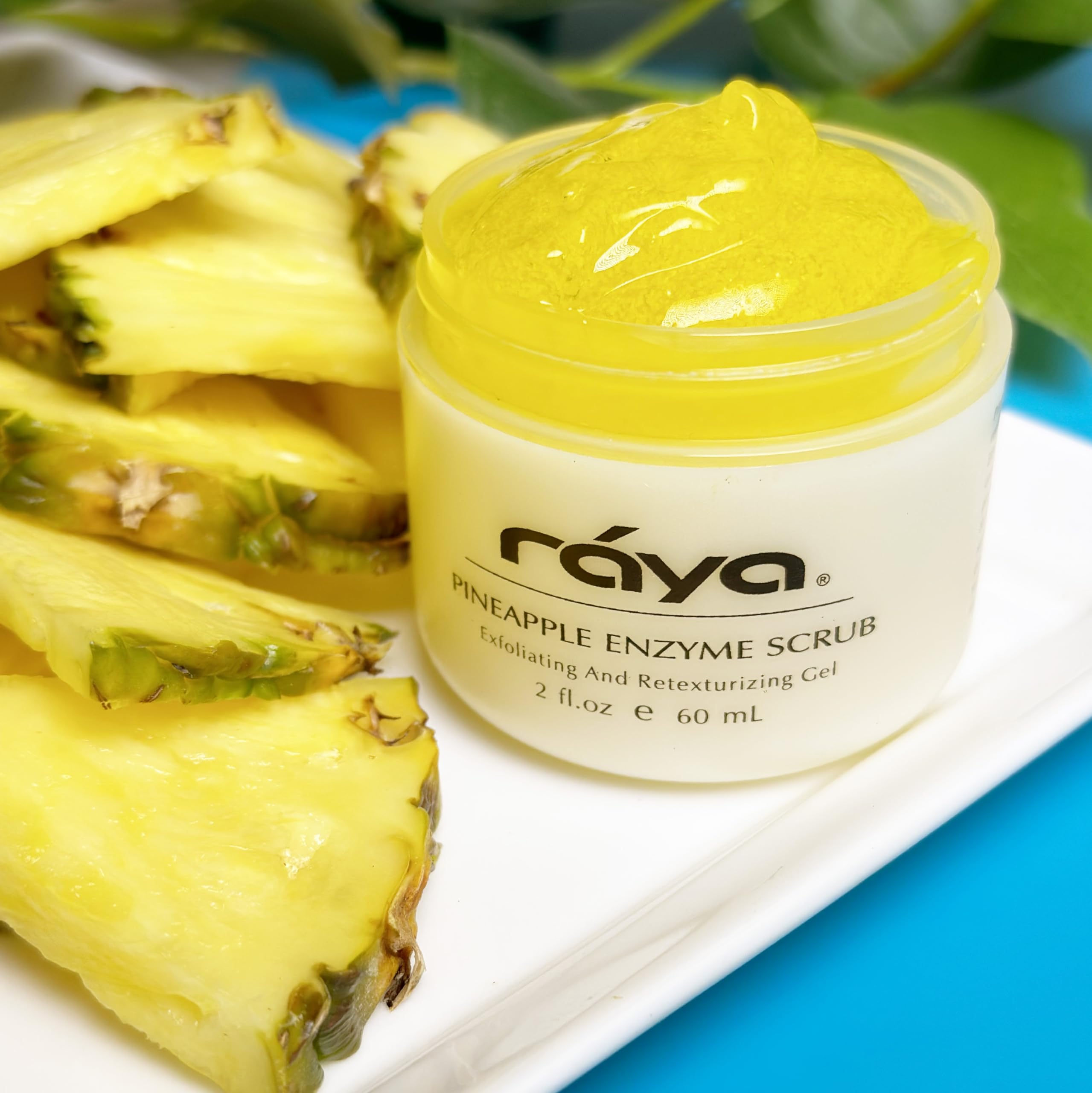 RAYA Pineapple Enzyme Facial Scrub (120) | Exfoliating & Refining for Combination Skin | Pineapple Enzymes + Jojoba Beads