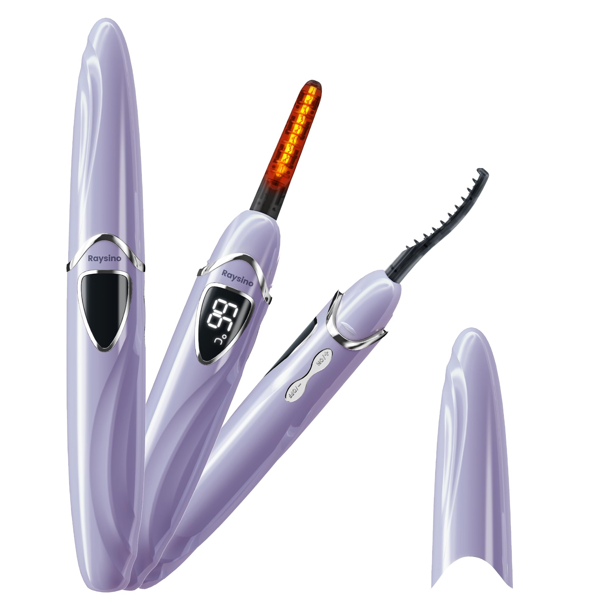 Raysino S600 Heated Eyelash Curler – 8s Fast Heating, 24h Curl, Type-C Rechargeable