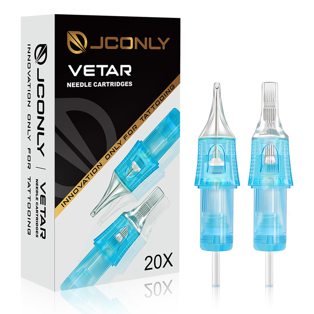 Rayyl VETAR 1015CML Round Liner #10 Cartridges – 20Pcs Standard Tattoo Needles