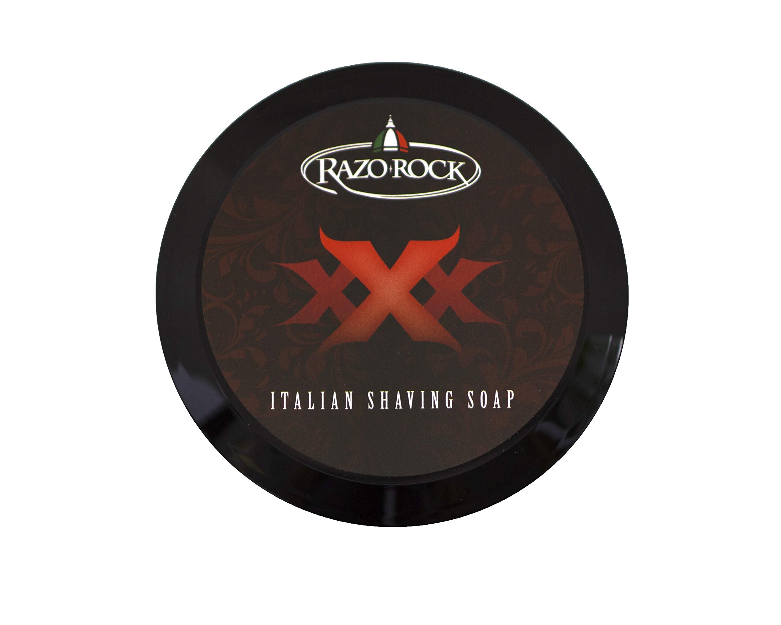RazoRock XXX Italian Shaving Soap – Handcrafted Shave Soap for Men (5 fl oz)