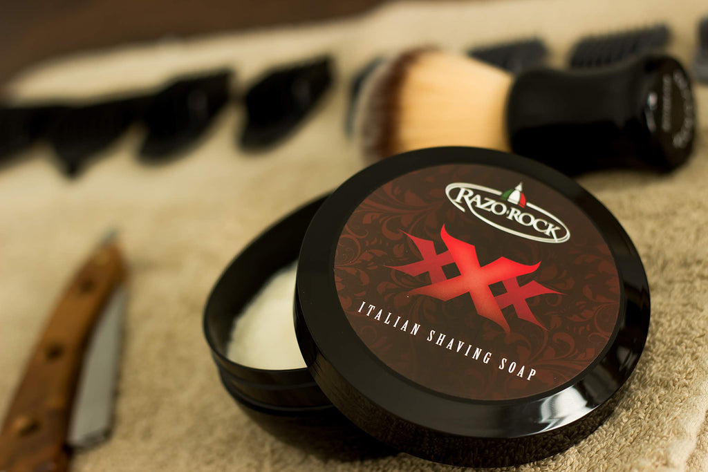 RazoRock XXX Italian Shaving Soap – Handcrafted Shave Soap for Men (5 fl oz)