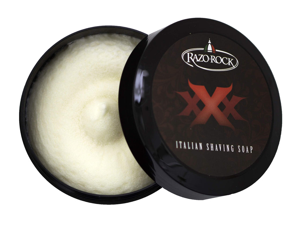RazoRock XXX Italian Shaving Soap – Handcrafted Shave Soap for Men (5 fl oz)