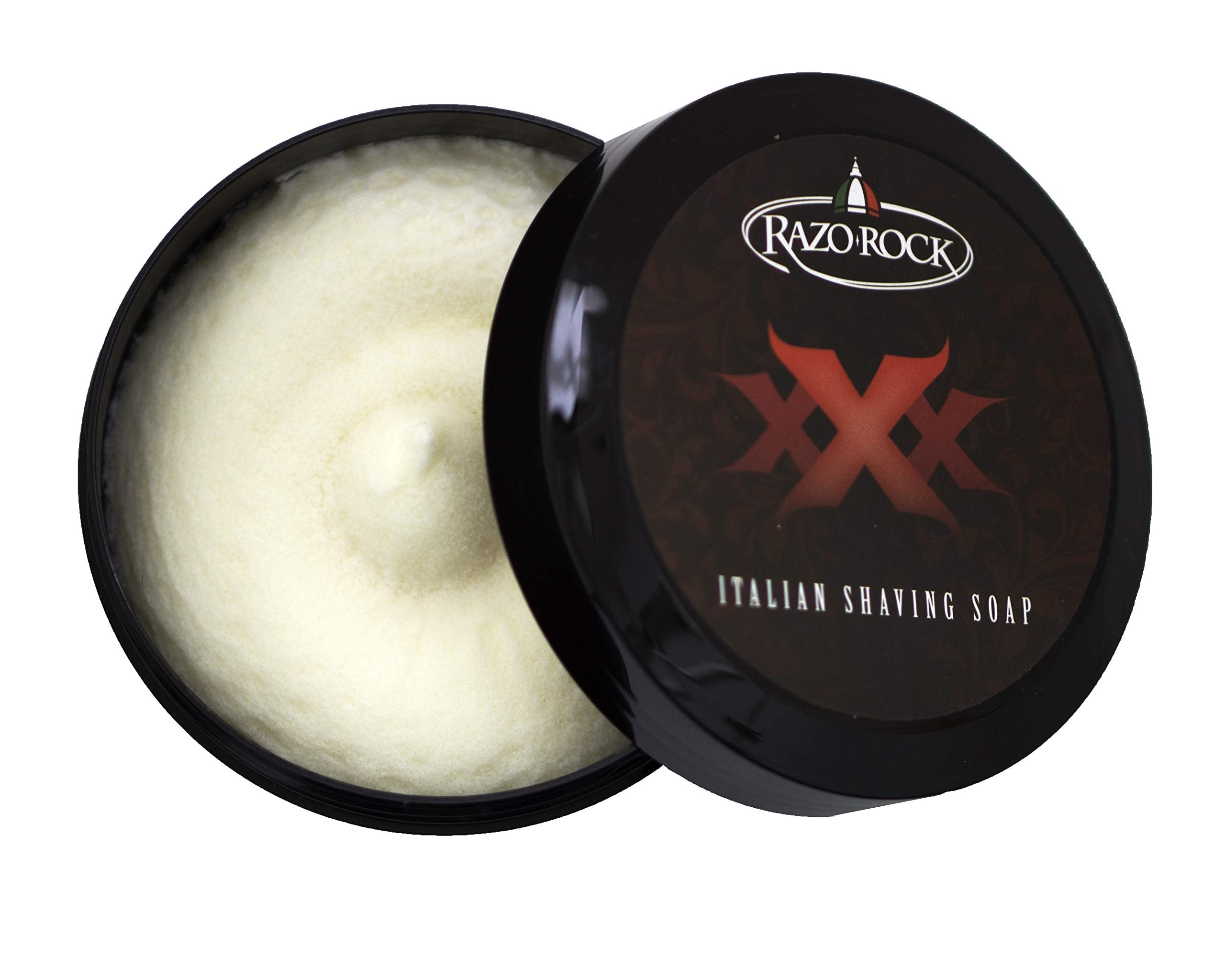 RazoRock XXX Italian Shaving Soap – Handcrafted Shave Soap for Men (5 fl oz)